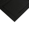 Corner of black Tri-Pod Folio frame with black trim
